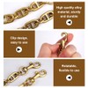 Pack of 4 Bag Extension Chain Alloy, 12-17 cm Bag