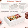 Sudaya Sudaya 14x10x4 Cake Boxes with Boards, Rectangle Half Sheet