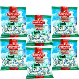Cedrinca 1910 Fresh Mint Italian Candy 5.25 oz. (150g)(Pack of 6) - Hard Candy Individually Wrapped - European Candy - Clear Mints - Natural Flavors