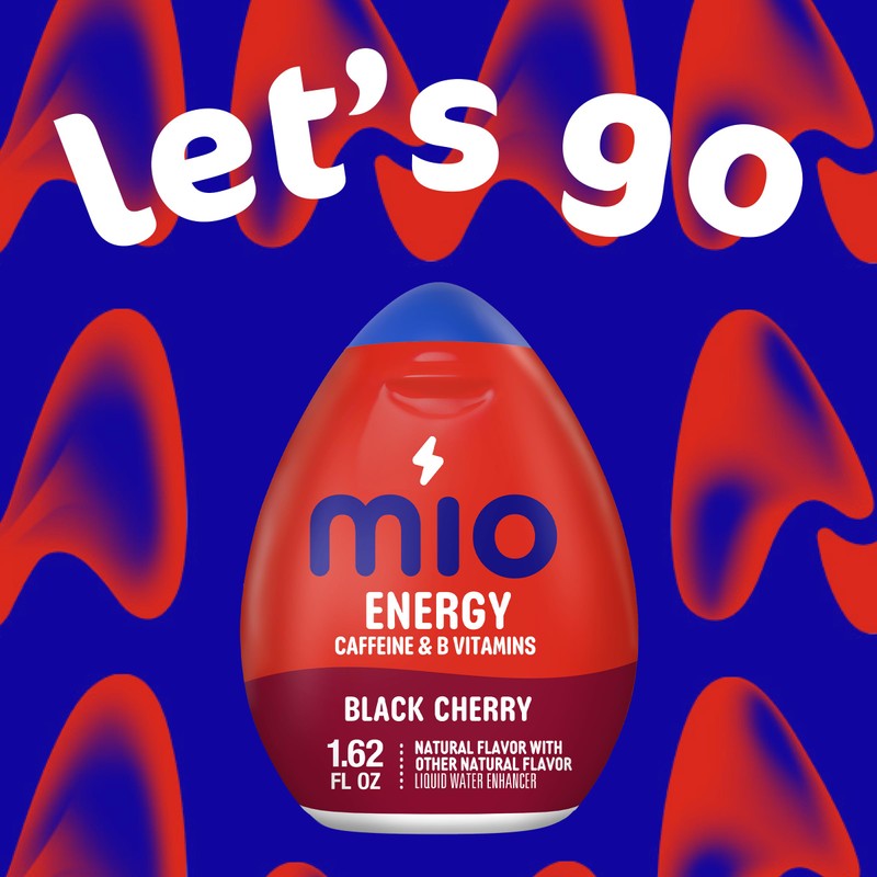 MiO Energy Liquid Water Enhancer, Black Cherry, 1.62 Ounce (Pack