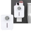Waterproof WallMounted Toilet Roll Paper Rack Holder with Top Shelf