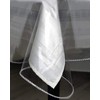 Deluxe Clear Plastic Tablecloth Protector 100% Waterproof Oil-Proof Spill-Proof Vinyl