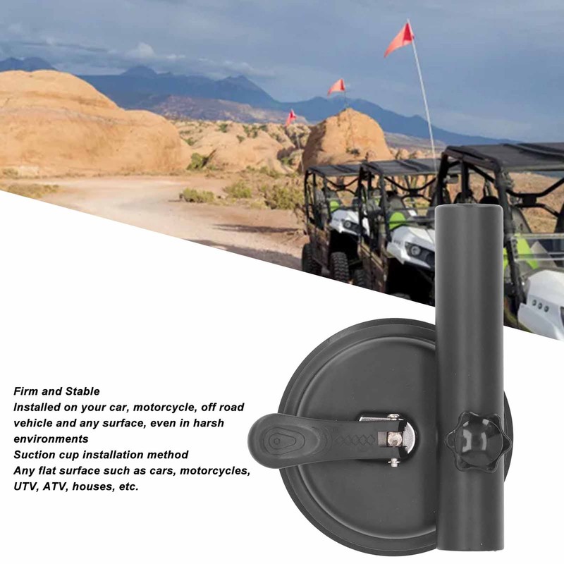 Universal Suction Cup Flag Pole Bracket Vehicle Flagpole Bracket Multi