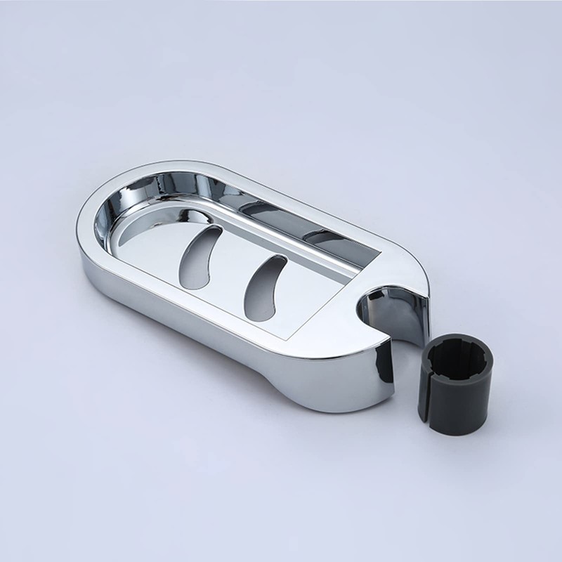 Inchant Shower Rail Clip-on Bathroom Soap Holder Soap Dish, ABS