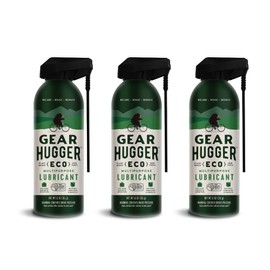 Gear Hugger Multipurpose Lubricant - Eco-Friendly (11 oz, Pack of 3), Rust remover & Degreaser - Garage Door Lubricant Spray, Door Hinge Lubricant & Lock Lubricant - Plant-Based, No Petroleum, No PTFE