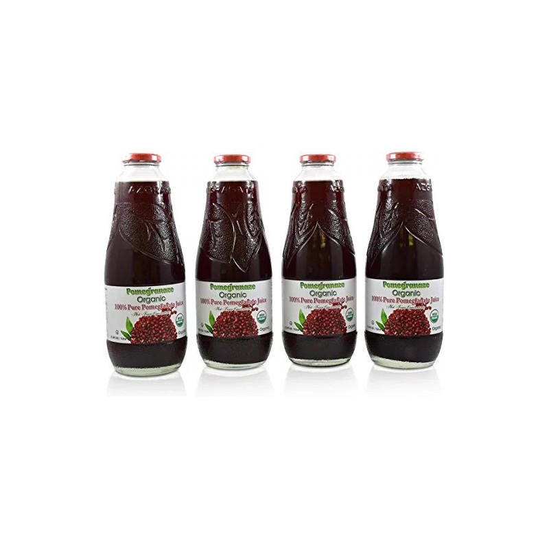 Blue Ribbon 100% Organic Pomegranate Juice - 4 Pack -