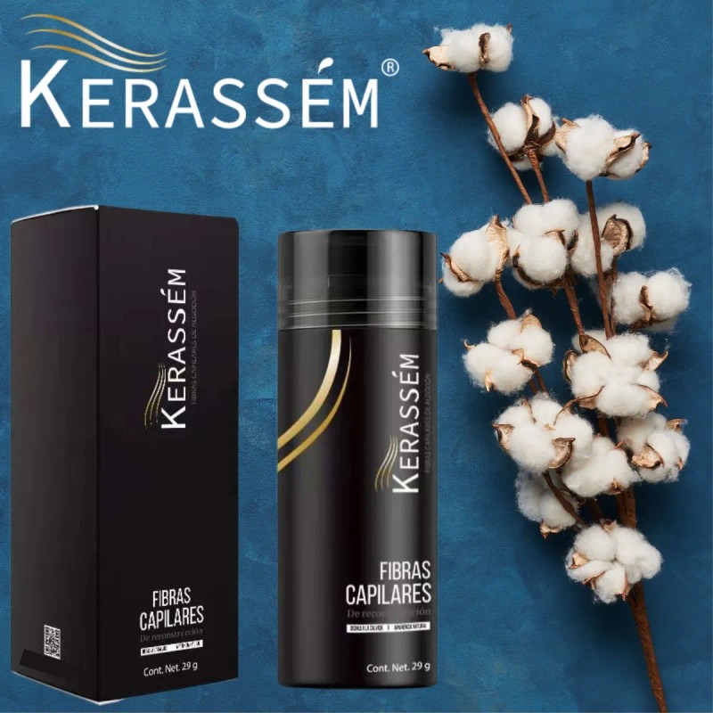 Fibras Capilares 29g Cubre Calvicie Kerassém Varios Tonos