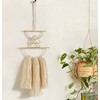 IOWER Boho Wall Decor Macrame Wall Hanging Small Metal Wall