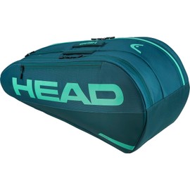 HEAD Tour - Bolsa para raqueta M (6R) - Capacidad para 6 raquetas, tecnología CCT+ de control climático, 2 compartimentos principales, bolsillo para zapatos y sistema de transporte de mochila