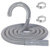 10FT PVC Washing Machine Drain Hose, Universal Corrugated Discharge Hose