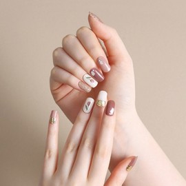 Tiola Volume Rep Nail + Pedi Sticker Set, Tulip, 1 Piece / 티올라 볼륨 렙 네일 + 페디 스티커 세트, 튤립, 1개