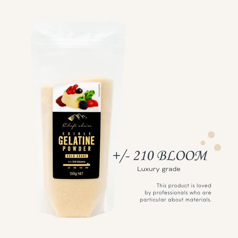 Chef's Choice Gelatin Powder, 5.3 oz (150 g), Gold Grade,