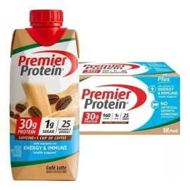 Premier Protein Batido De Proteína. Sabor Café Latte 18pack                                                                                           