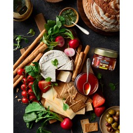 Tuscanini Hot Pepper Jam, 4.59 oz | Sweet & Savory Jam | Italian Gourmet Jam made with Calabrian Chili | Great as Bacon Jam | Kosher (including Passover)