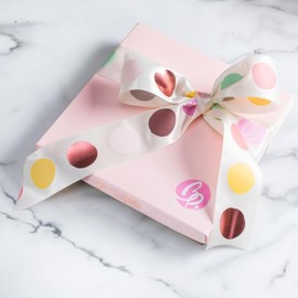 Brownie Points Brownie Points 16-Baby Brownies Gift Box. Individually Wrapped-Fudge Chocolate Brownies Gourmet gift for him, her, and friends. (Gift box and a Bow with 16 Brownies - BP_BABY16) Gourmet Sweet Desserts