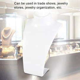 3 Colors Jewelry Mannequin Bust Necklace Earring Holder, Mannequin Head Bust Stand, Jewelry Display Holder Organizer for Home and Store(white)