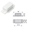 Emuca 1275315 Magnetic catch with metallic counterpart for hinged furniture