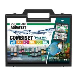 JBL ProAquaTest Combi Set Plus NH4 Water Test Case with 6 Tests and Accessories for Freshwater Aquariums Refill