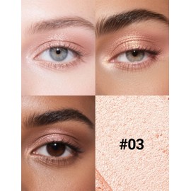 Erinde Pink Eyeshadow Pen, Glitter Cream Eyeshadow Stick, Long-Lasting & Waterproof Eyeshadow Pen, High Pigment Metallic Shimmer Eye Makeup Pen #03