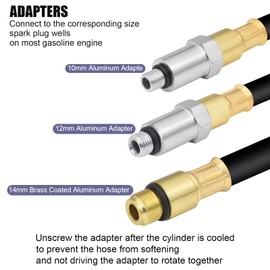 Cylinder Leak Down Tester,Compression Tester Automotive - Engine Cylinder Dual Gauge Leakdown Tester kit Diagnostics Tool