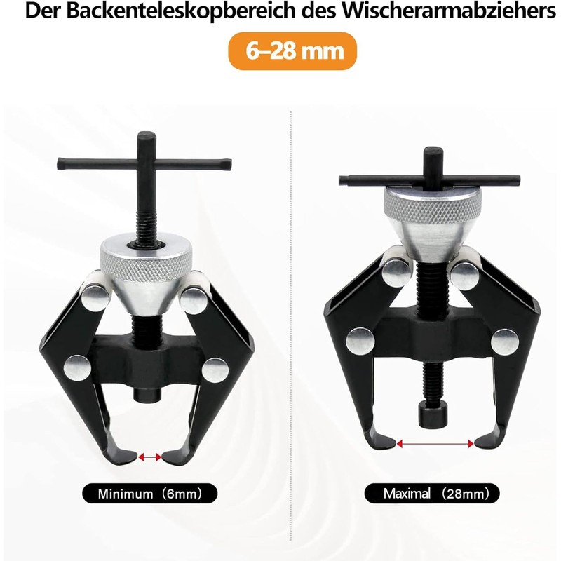 SZKKQKJ Wiper Arm Puller, Windscreen Wiper Cutter, Pack of 2