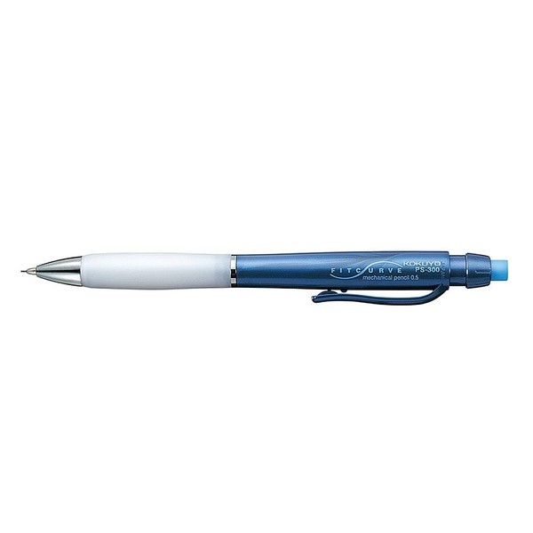 Kokuyo Mechanical Pencil, Fit Curve, 0.5mm Axis, Blue, Set of