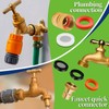 ZDBB 258 Pcs 2-in-1 Spigot Washer & Hose Gasket Kit