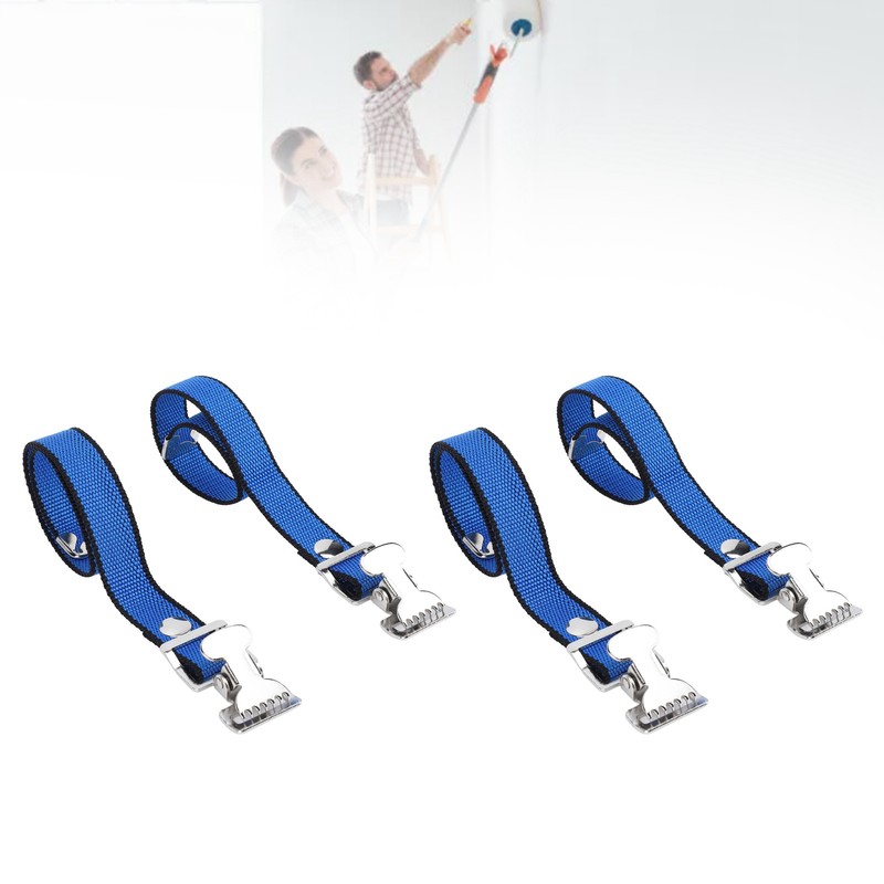 4Pcs Drywall Stilts Straps Flexible Nylon Aluminum Alloy Buckle Adjustable