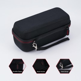 ZUJFPL EVA Hard Case for JBL Flip 6 Flip 5 Waterproof Portable Bluetooth Speaker, Fit for JBL Flip 4 Premium Travel Protecrive Carrying Storage Bag(Black)