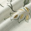 VOGOL Floral Blossoming Valances for Living Room, Purple Flower Embroidery