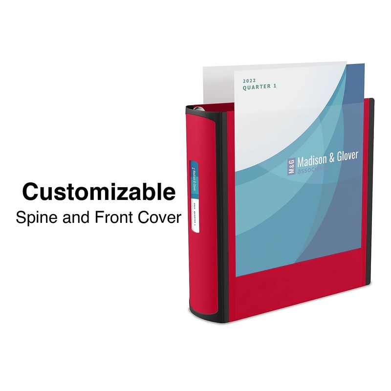 Staples 5-inch 3-Ring Better Binder, Red, 2/Pack (ST55818-CCVS)