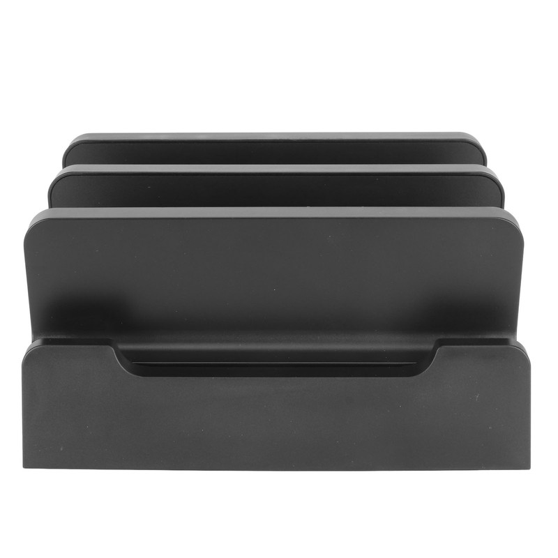 Vertical Laptop Stand Holder Adjustable Width Dual Slots Laptop Holder