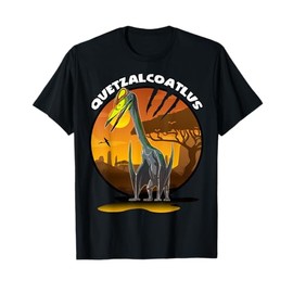 Quetzalcoatlus Prehistoric Design With Background T-Shirt