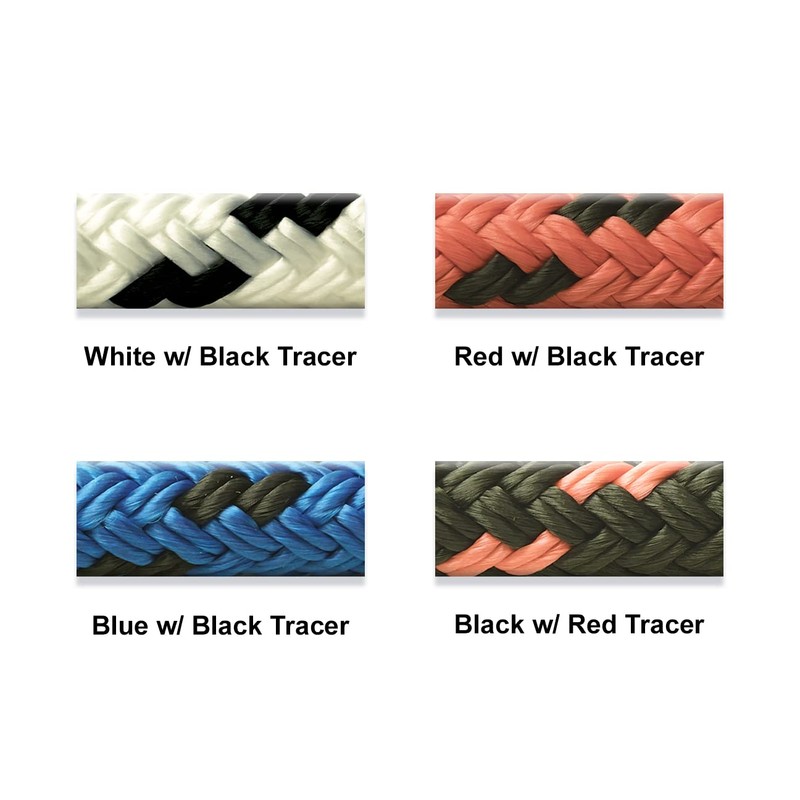 SEACHOICE Double-Braid Multifilament Polypropylene Dock Line 3/8" x 15' 42431