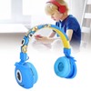 YLFASHION Kids Bluetooth Headphone Cartoon Foldable Adjustable Wireless Headset with