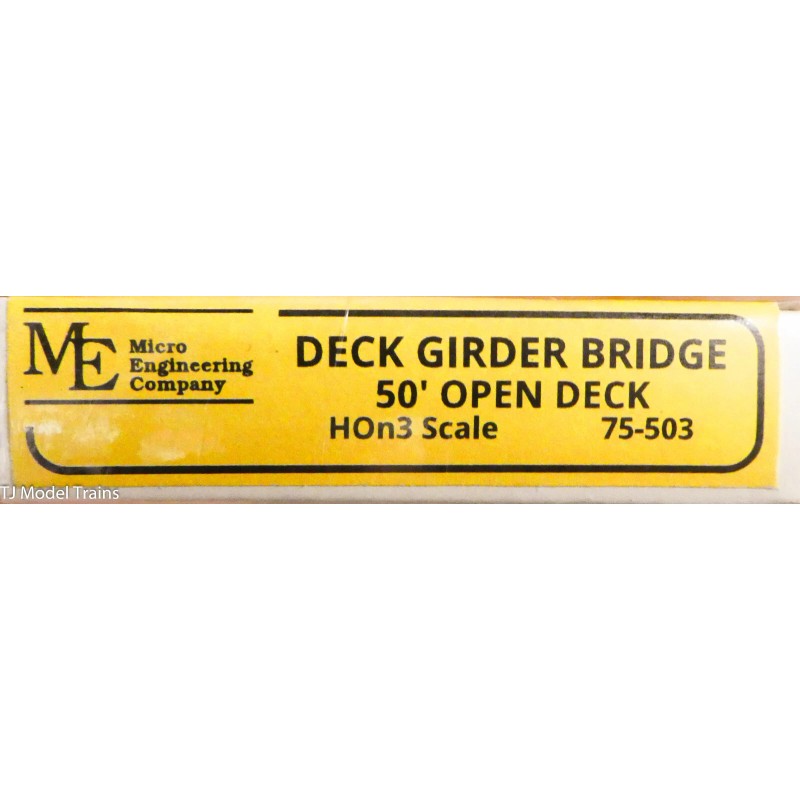 Micro Engineering Company #75-503 Deck Girder Bridge 50' Open Deck
