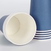 YANGTE 60 Pieces Blue Paper Cups Disposable Party Cups Biodegradable