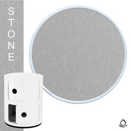 Eco Felt Pad Suitable for Kartell Componibili Container Bedside Table Round Base (Stone, 30.3 cm)