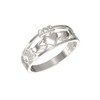 Aeon Jewellery Claddagh Band Ring - 925 Sterling Silver Heart