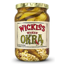 Wickles Wicked Okra, 16 OZ (Pack of 3)