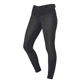 Dublin Ladies Shona Full Suede Seat Denim Breeches Ash 8/26"