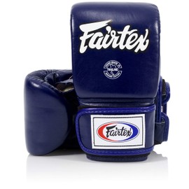 Fairtex TGO3 TGT7 - Guantes de boxeo para Muay Thai, color negro, rojo, azul, blanco y amarillo, tamaño: mediano y grande XL