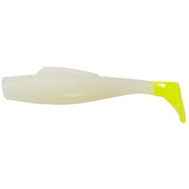 Z-Man MinnowZ 3 inch Soft Plastic Paddle Tail Swimbait - Glow/Chartreuse Tail