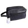 RAS Wallets Mens Large Genuine Leather Travel Overnight Wash Gym