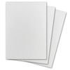 Pack of 20 DIN A5 Hammered Cardboard, Colour: White, 14.8