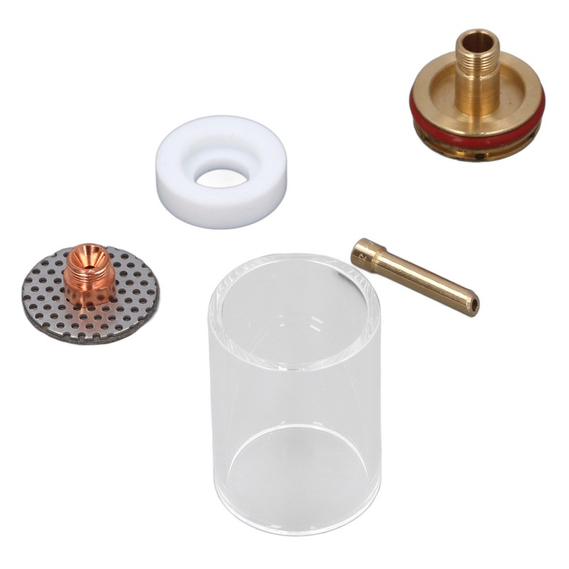 1 Set 5Pcs TIG Welding Torch Glass Cup Electrode Clamp