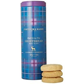 Fortnum and Mason British, Fortnum’s Earl Grey Shortbread Rounds, 125g (1 Pack).