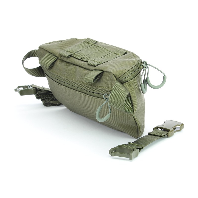 Modular Waist Bag 1.8 L with MOLLE, Removable Strap, Fleece,