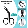 Scissors-Shaped Eyebrow Tweezers J2 Stainless Steel Oblique Flat Tip Tweezers