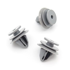VVO Fasteners Plastic Side Skirt, Sill Moulding Cover Trim Clip, Grey (Pack of 10)